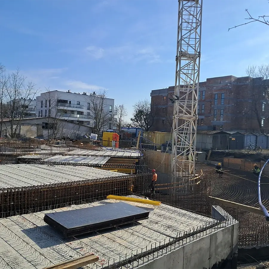 Postęp prac na osiedlu Winnica w kwietniu 2025