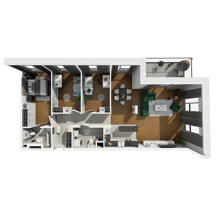 flat
